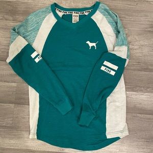 PINK v-neck lightweight sweatshirt